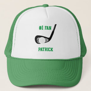 Golf Club Putter and Ball #1 Sports Fan with Name Trucker Hat