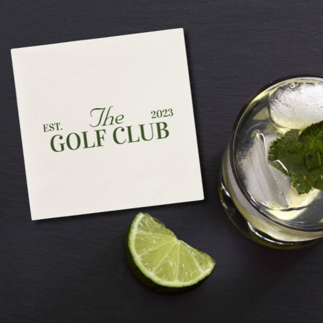 golf club themed party. Bachelor Party  Napkin (Creator Uploaded)