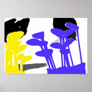 Golf Clubs Abstract - Original Golf Art Print