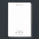 Golf Clubs and ball Golfers  Post-it Notes<br><div class="desc">This Personalized golf themed Post it notes features golf clubs and ball with the tag line 'in love with golf'</div>