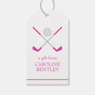 Golf Clubs and Ball Personalized Gift Tags