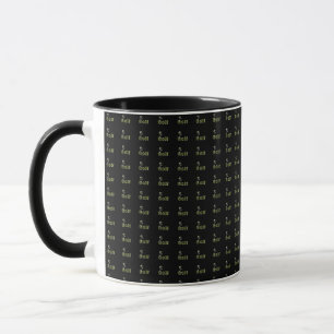 Golf Clubs And Dimensional Logo, Mug