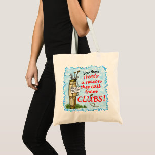 Golf Clubs Tote Bag