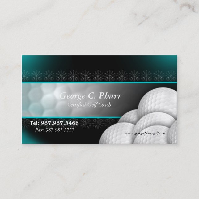 Golf Coach Business Card (Front)
