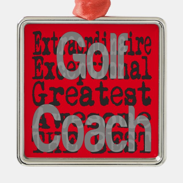 Golf Coach Extraordinaire Metal Ornament (Front)