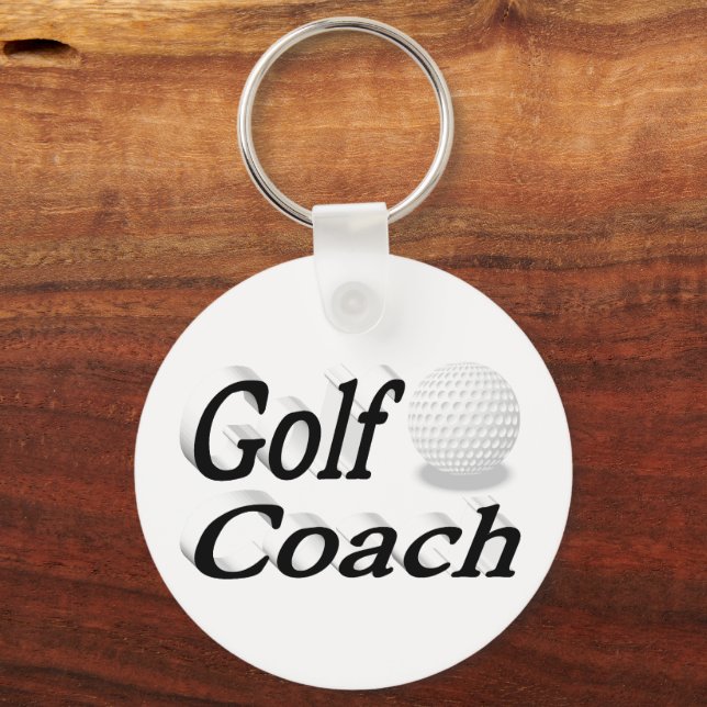 Golf Coach  Keychain (Back)