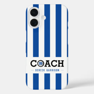 Golf Coach Player Classy Initials iPhone 16 Case