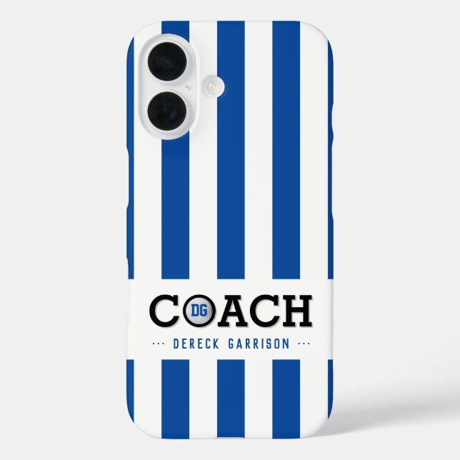 Golf Coach | Player | Classy Initials Case-Mate iPhone Case (Back)