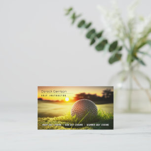 Golf Coach   Professional Golf Instructor Business Card