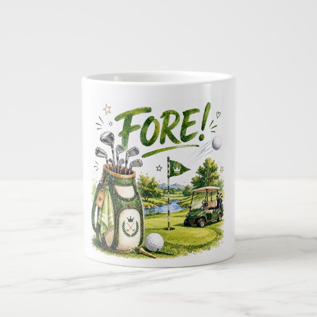 Golf Coffee Mug Golfer Humour Gift Golf Saying (Front)