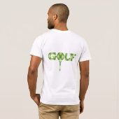 Golf collared polo argyle patterned t-shirt (Back Full)