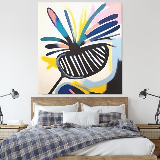 Golf Composition - Large Painting Canvas Print (Insitu(Bedroom))