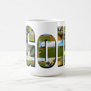 Golf Composition Picture Logo, Coffee Mug