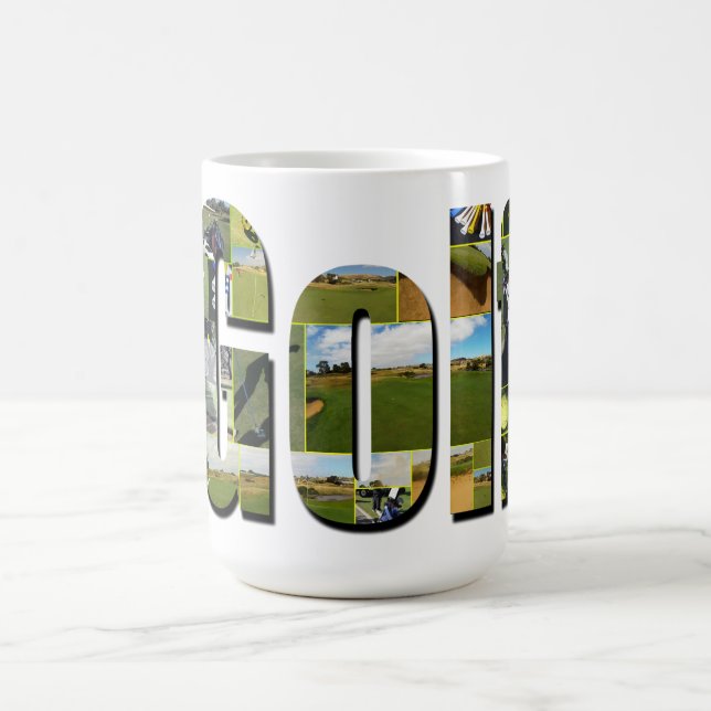 Golf Composition Picture Logo,  Coffee Mug (Center)