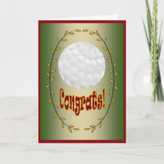 Golf - Congrats! Card