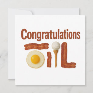 Golf Congratulations Breakfast themed for Golfer