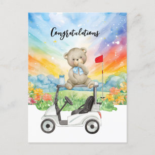 Golf Congratulations for Baby Golfer It's Boy Card