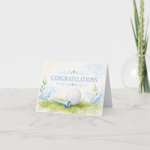 Golf Congratulations for Baby Golfer It's Boy Card