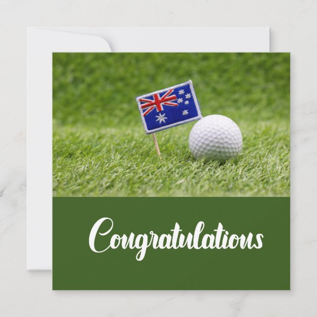 Golf Congratulations you did it for golfer (Front)
