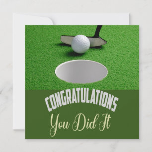 Golf Congratulations you did it for golfer
