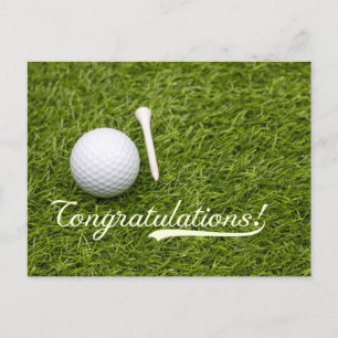 Golf Congratulations you did it for golfer Postcard
