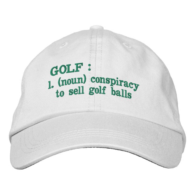 Golf Conspiracy  Embroidered Hat (Front)