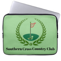 Golf Country Club Members Gift Laptop Case