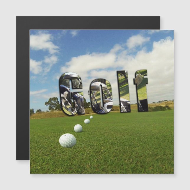 Golf Course And Logo, (Front/Back)