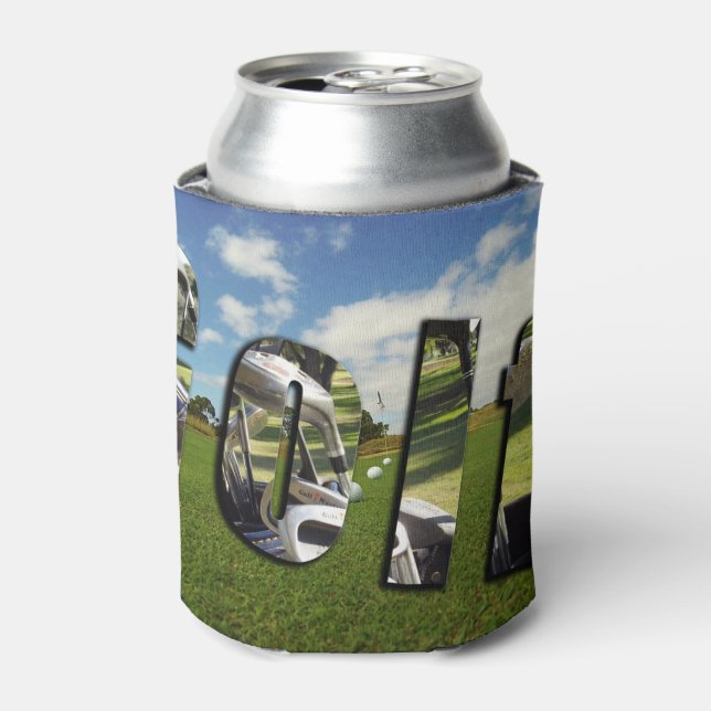 Golf Course And Logo, Stubby Cooler Can Holder (Can Front)