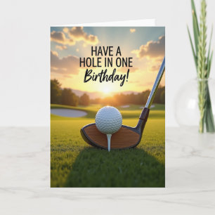 Golf Course Birthday Card
