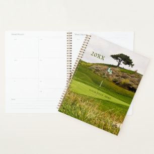Golf Course Golfer Photography Personalized Planner