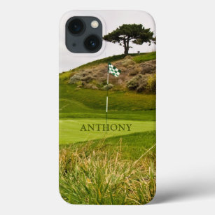 Golf Course Green Golfer Photography or Your Photo iPhone 13 Case