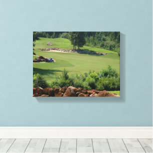 Golf course landscape canvas print