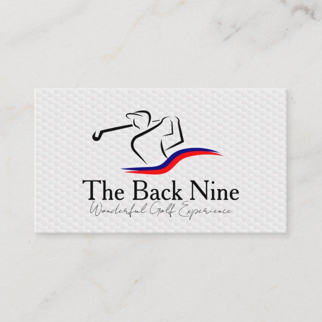 Golf Course Logo | Sports Business Card (Front)