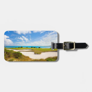 Golf course luggage tag
