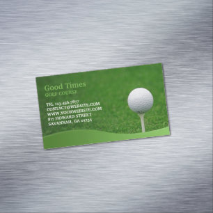 Golf Course Magnetic Business Card