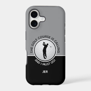 Golf Course Mens Funny Sports Quote Black Gray