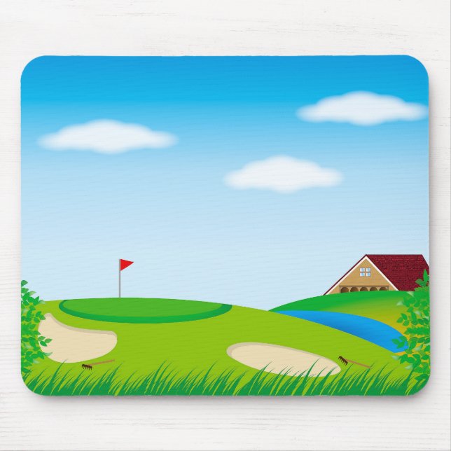 Golf course mouse pad (Front)
