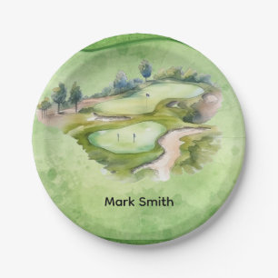 Golf Course Paper Plates   Golf Party Tableware fo