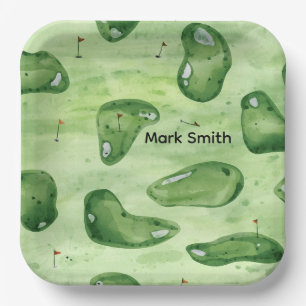 Golf Course Paper Plates Golf Party Tableware fo