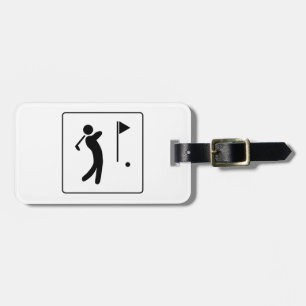Golf Course Pictogram Luggage Tag