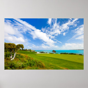 Golf course poster