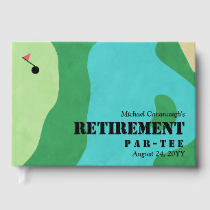 Golf Course Retirement Party Guest Book