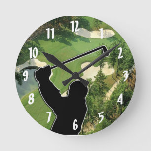 Golf Course Round Clock