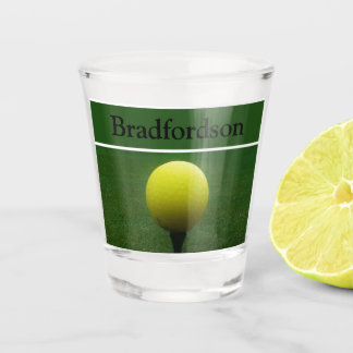 golf course shot glass
