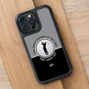 Golf Course Sports Quote Otterbox Black Grey Mens