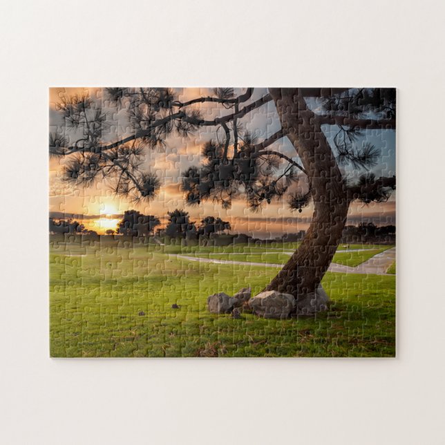 Golf Course Sunset Jigsaw Puzzle (Horizontal)