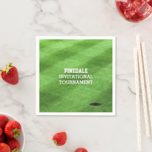 Golf Course Turf Personalized Napkin
