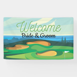 Golf course Welcome wedding Banner