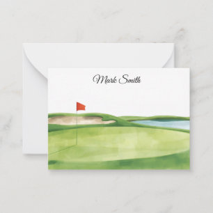 Golf Course with your name Card